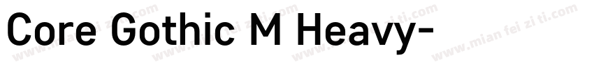 Core Gothic M Heavy字体转换
